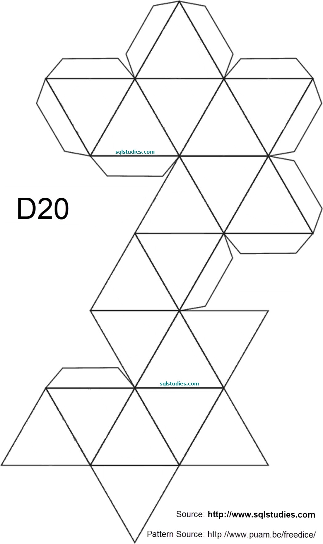 Blank Dice Template Printable