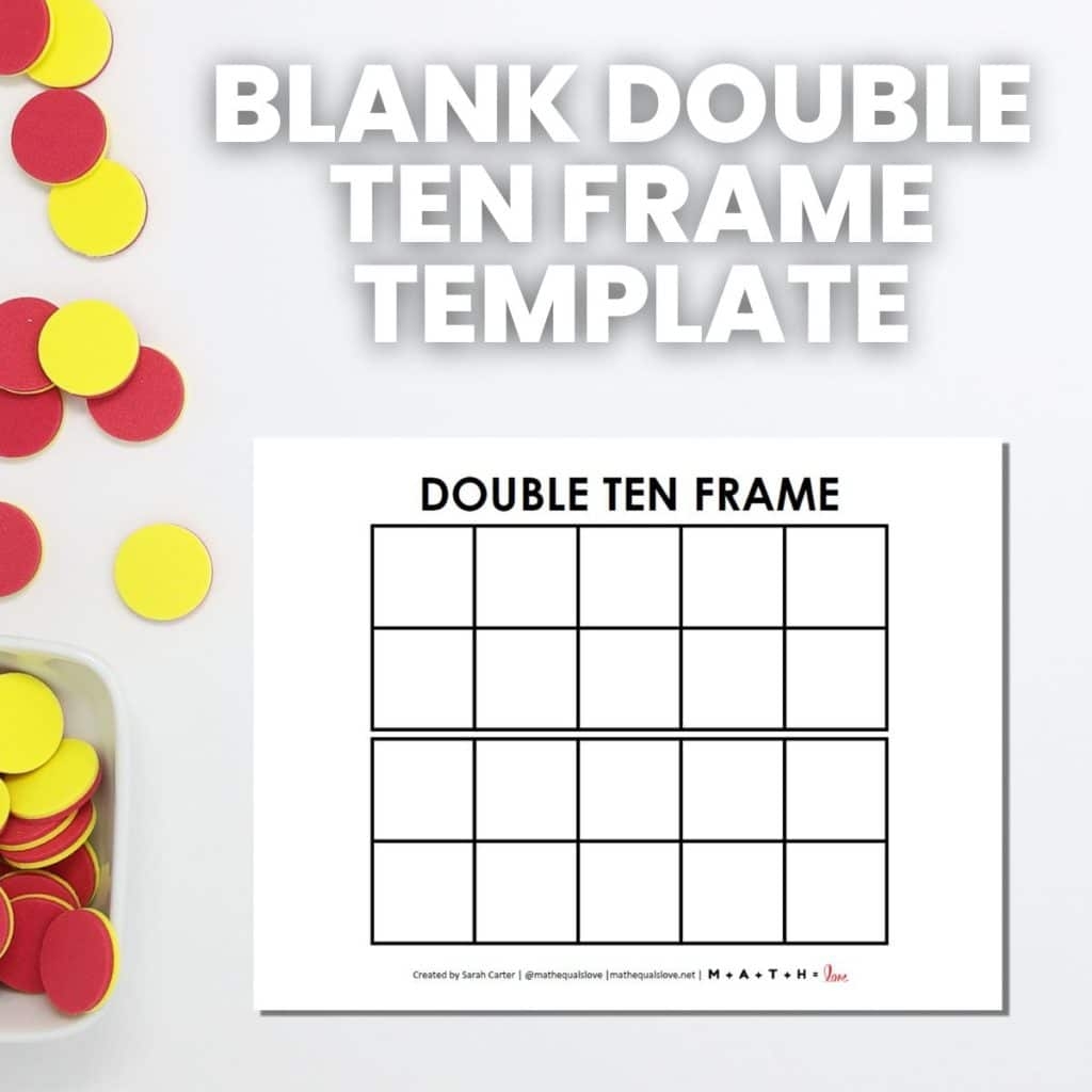 Printable Blank Ten Frame Cards