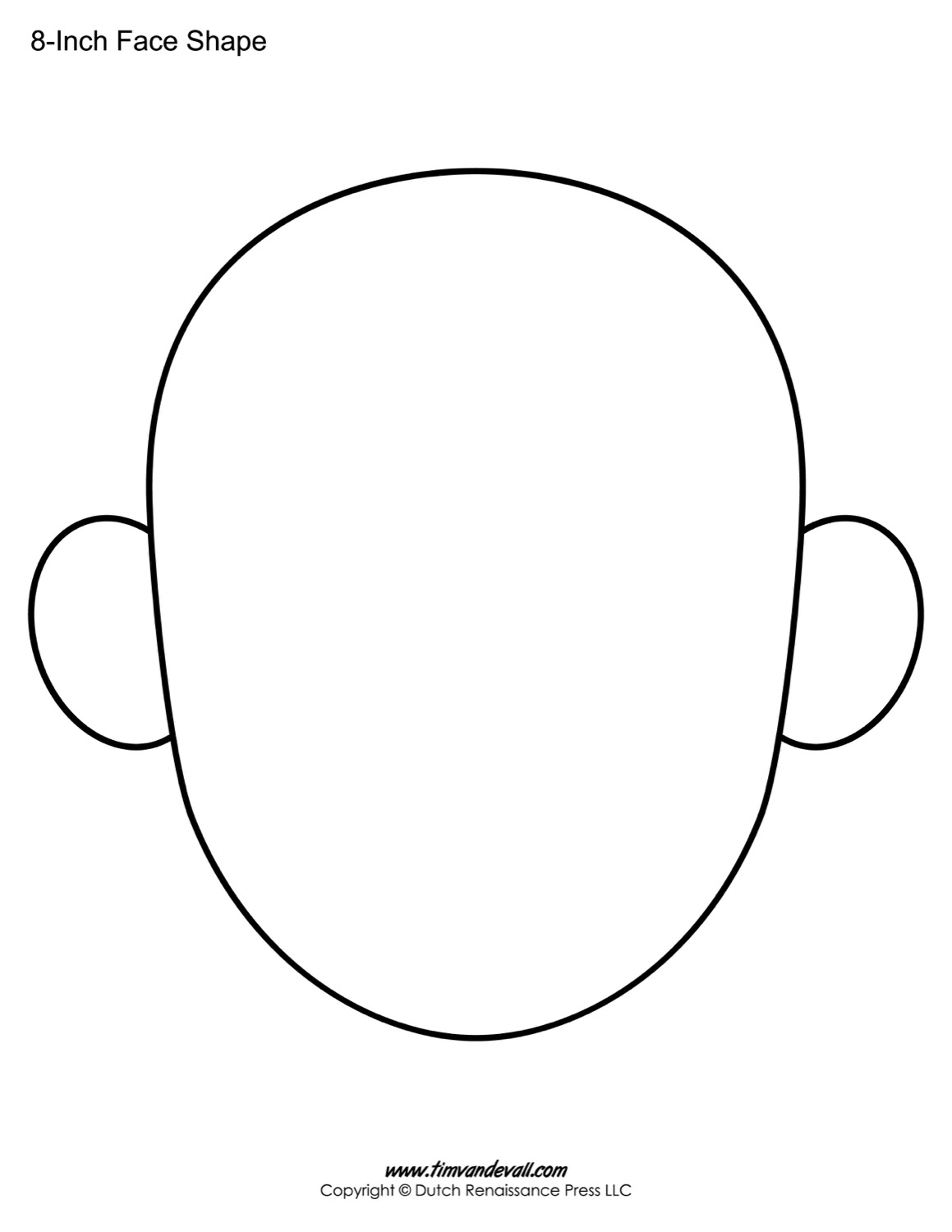 Free Printable Blank Faces