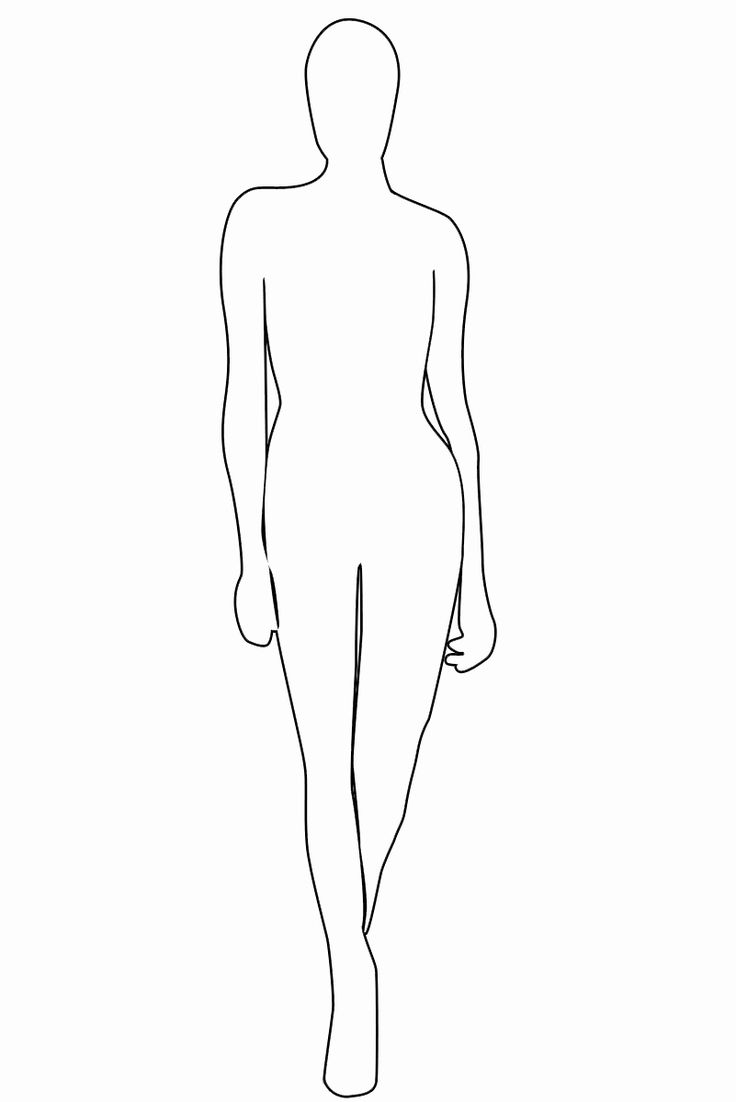 Blank Female Body Template
