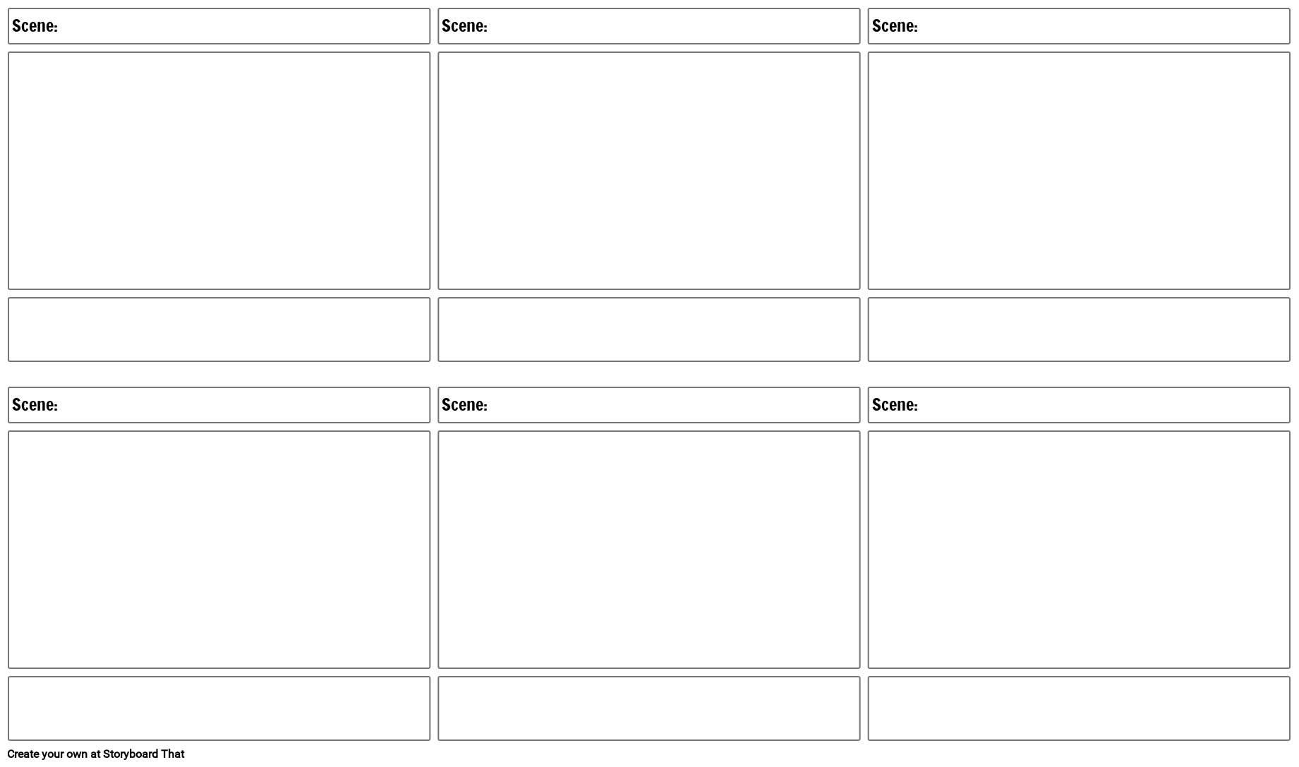 Storyboard Blank Printable
