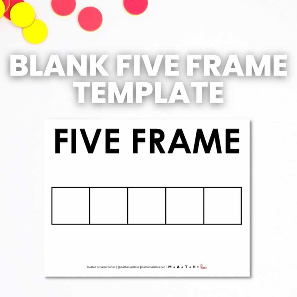 Blank Five Frame Template Free Printable PDF 