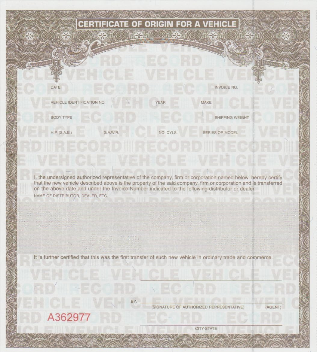 Blank Manufacturers 6 Blank MCO MSO Forms Manufacturer 