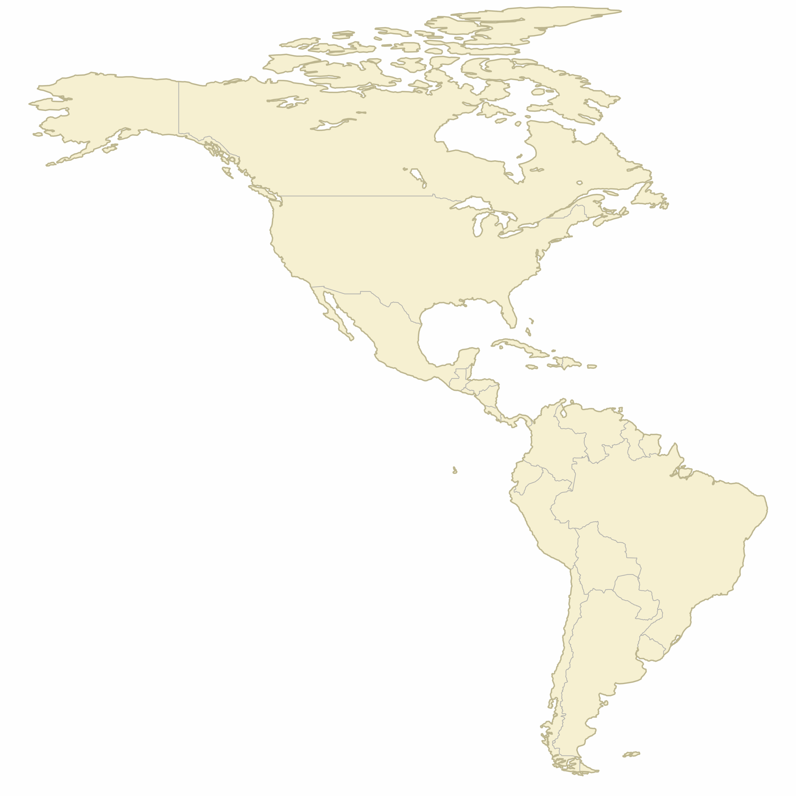 Blank Map Of Americas Ultimaps