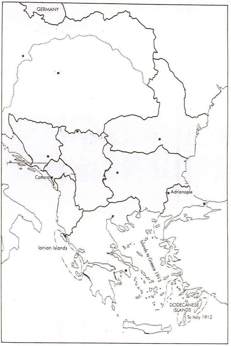 Blank Map Of Balkans 1913