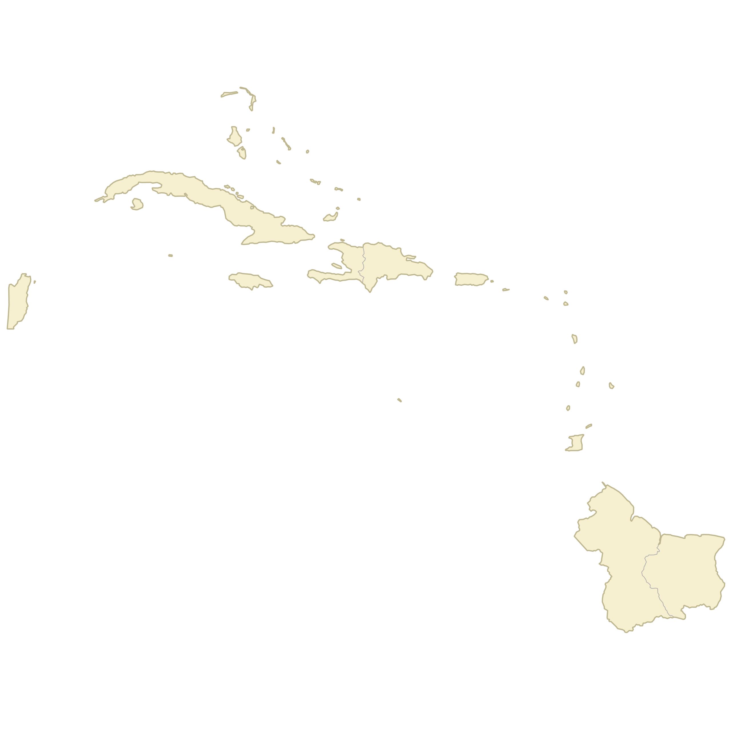 Printable Caribbean Map Blank