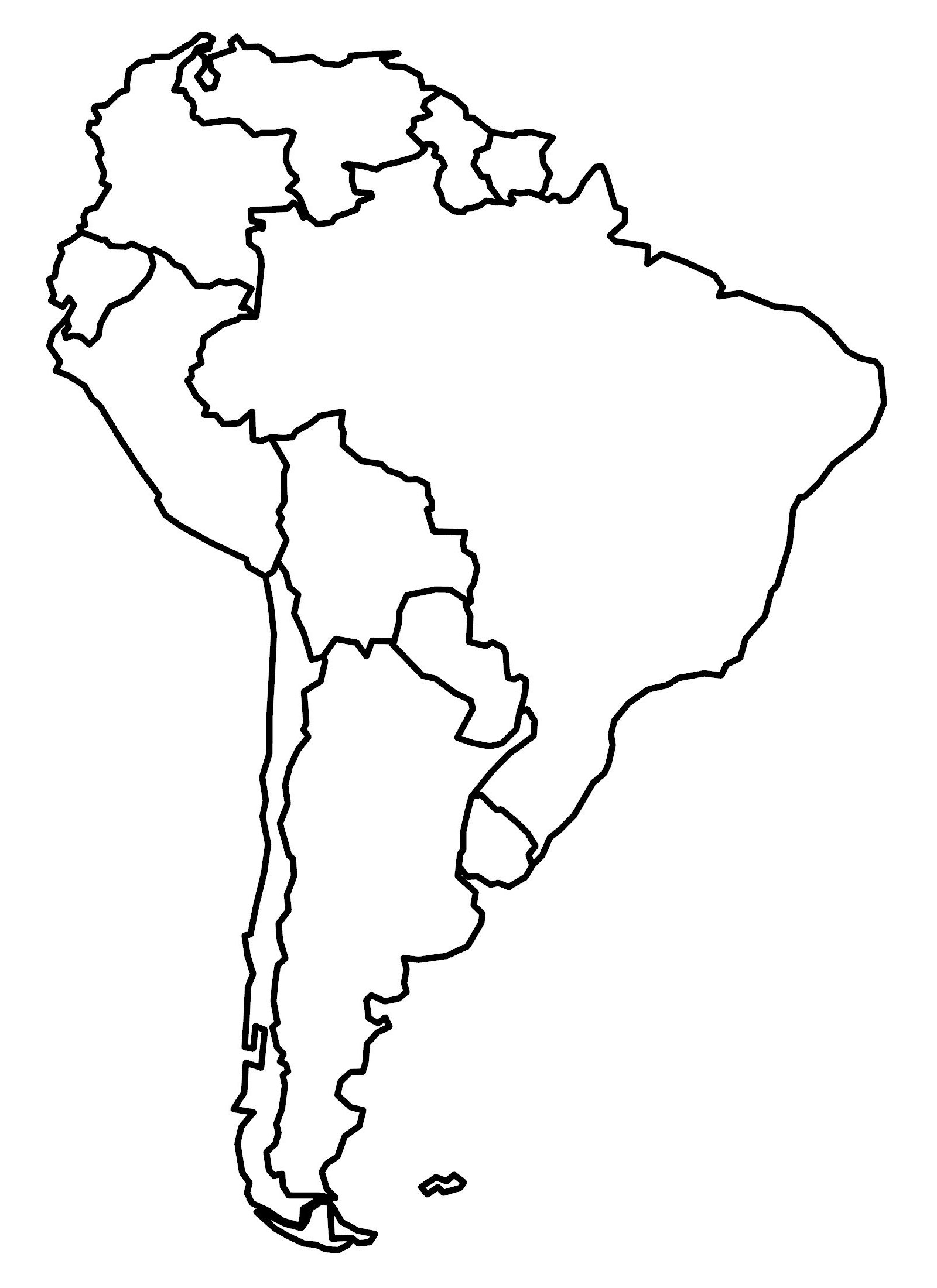 Blank Western Hemisphere Map Printable