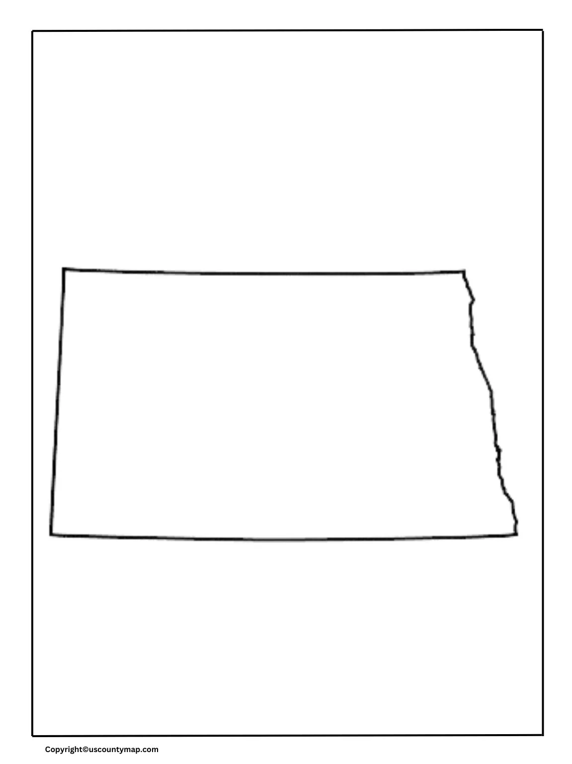 Blank Map Of South Dakota Printable South Dakota Map