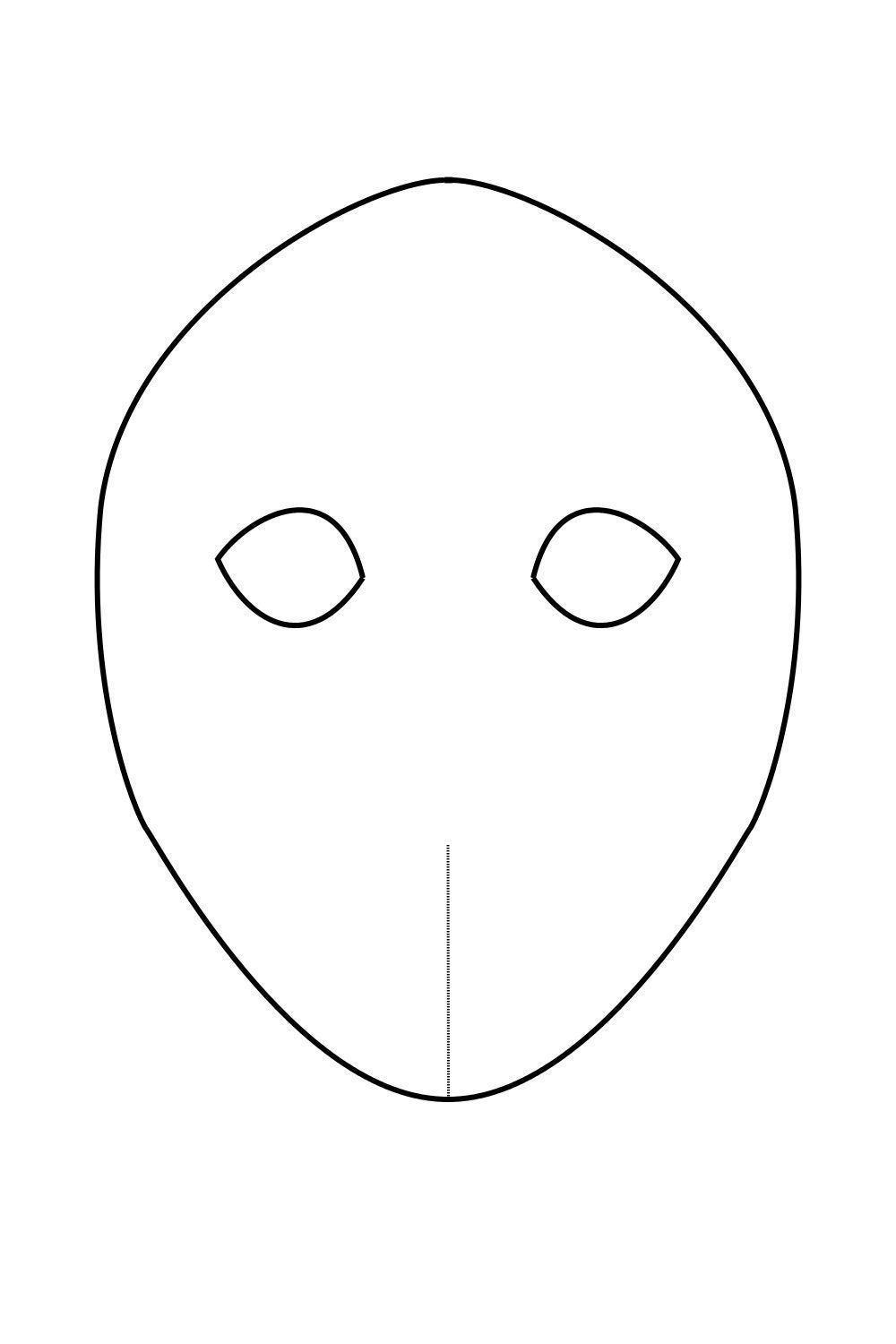 Blank Mask Template Shop On Pinterest