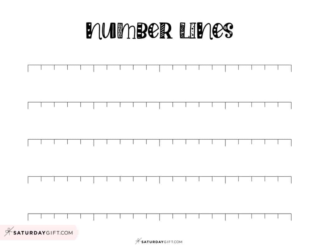 Blank Decimal Number Line Printable