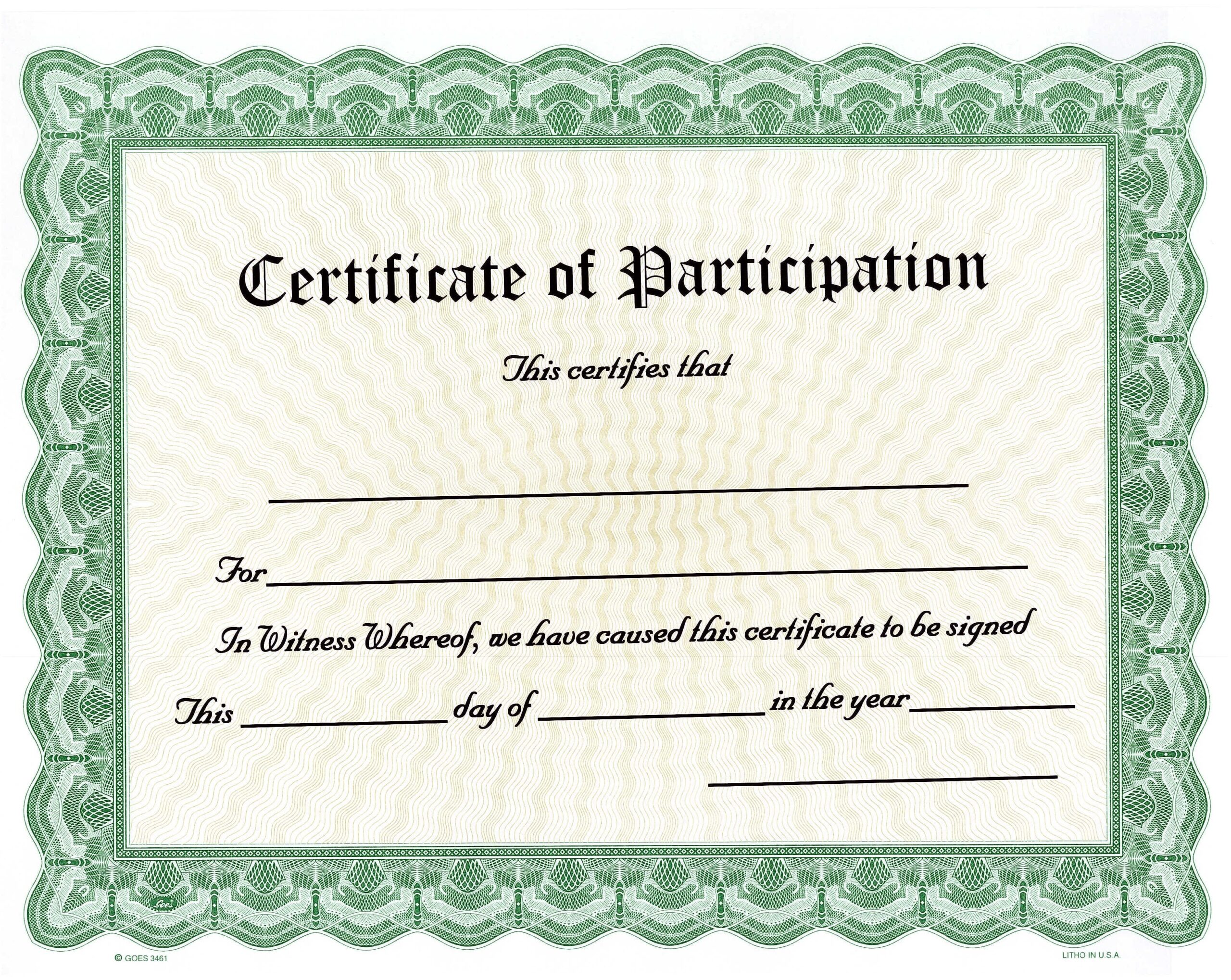 Award Fill In Blank Printable
