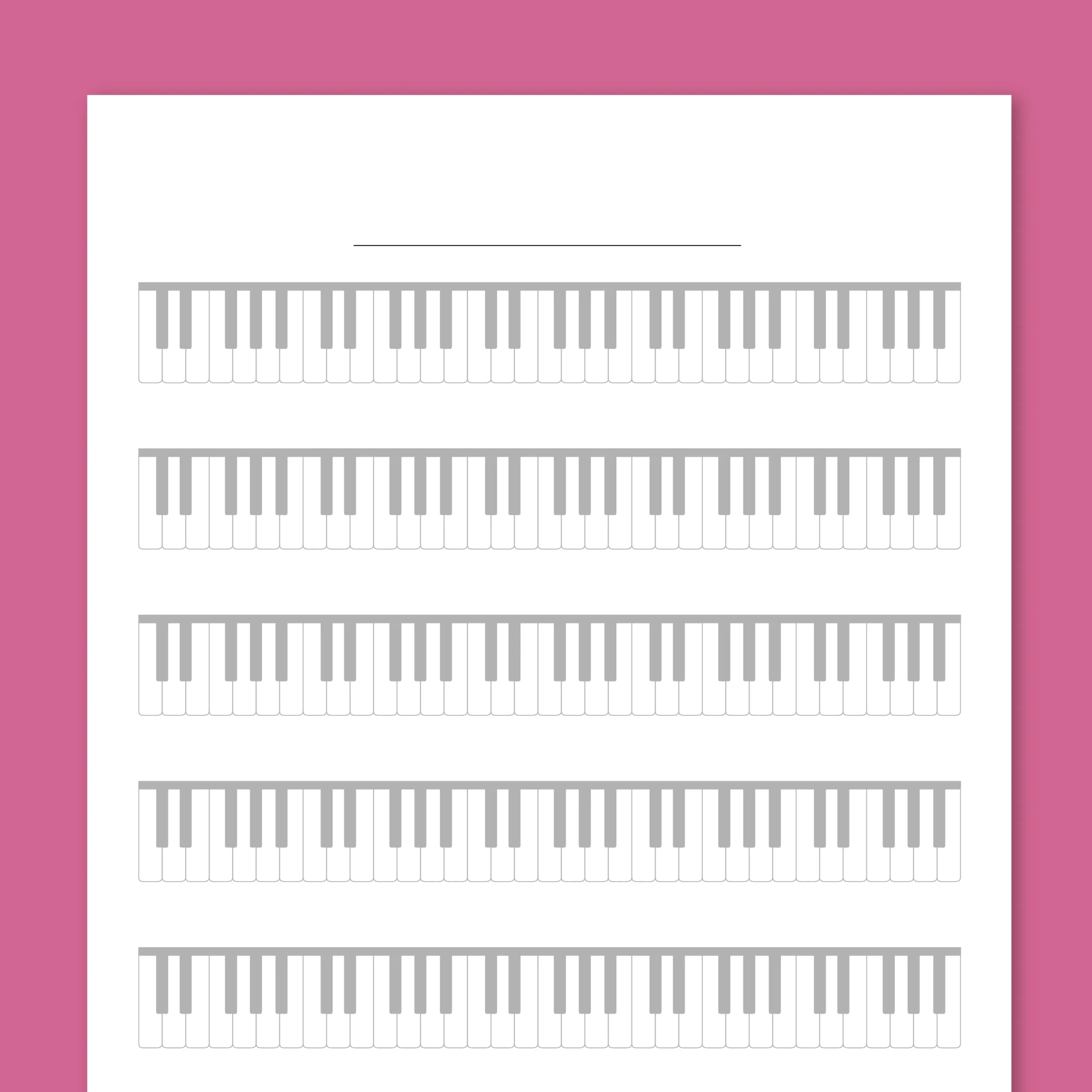Blank Keyboard Keys Printable