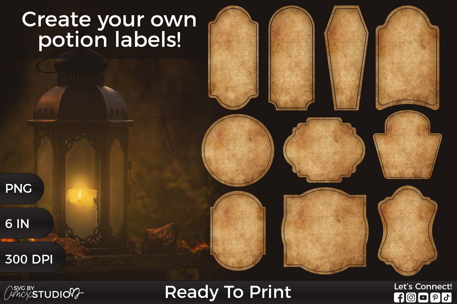 Blank Potion Labels Printable