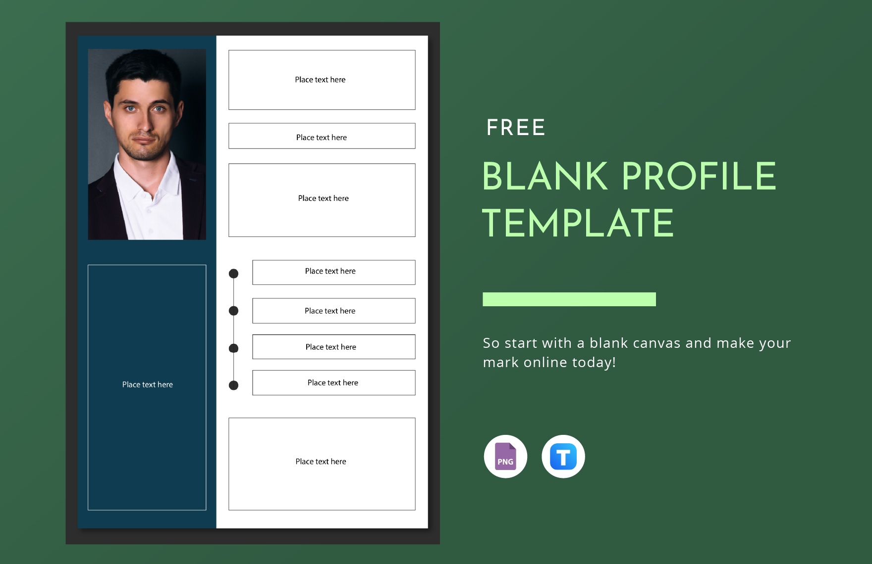 Blank Profile Template In PNG Download Template