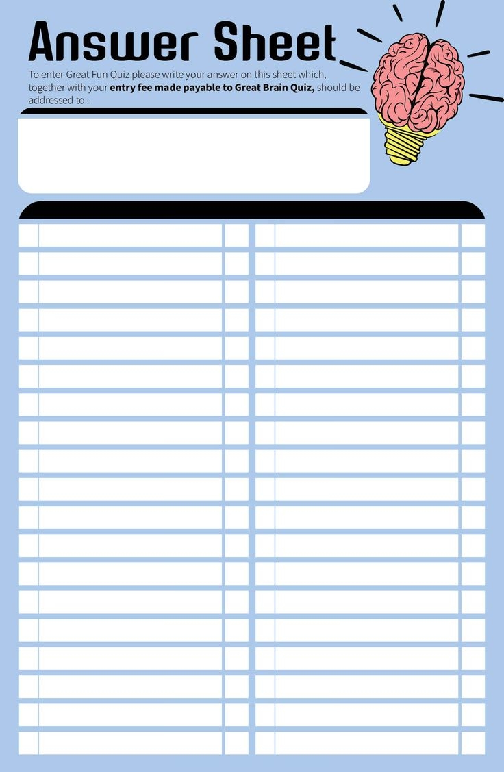 Blank Scattergories Answer Sheets 6 Free PDF Printables Printablee