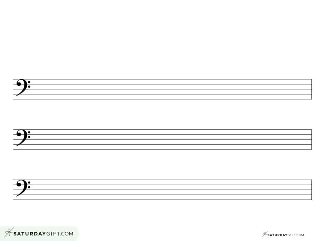 Printable Blank Sheet Music Large