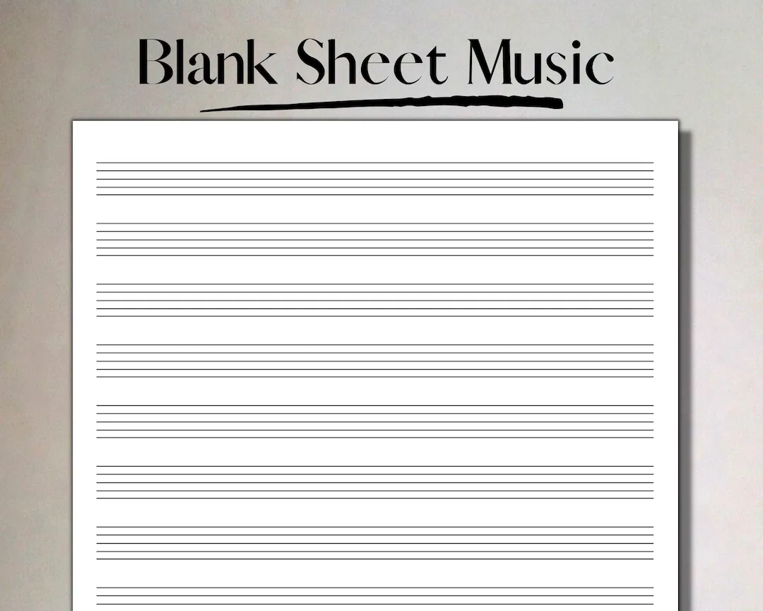 Blank Music Sheet Printable Pdf