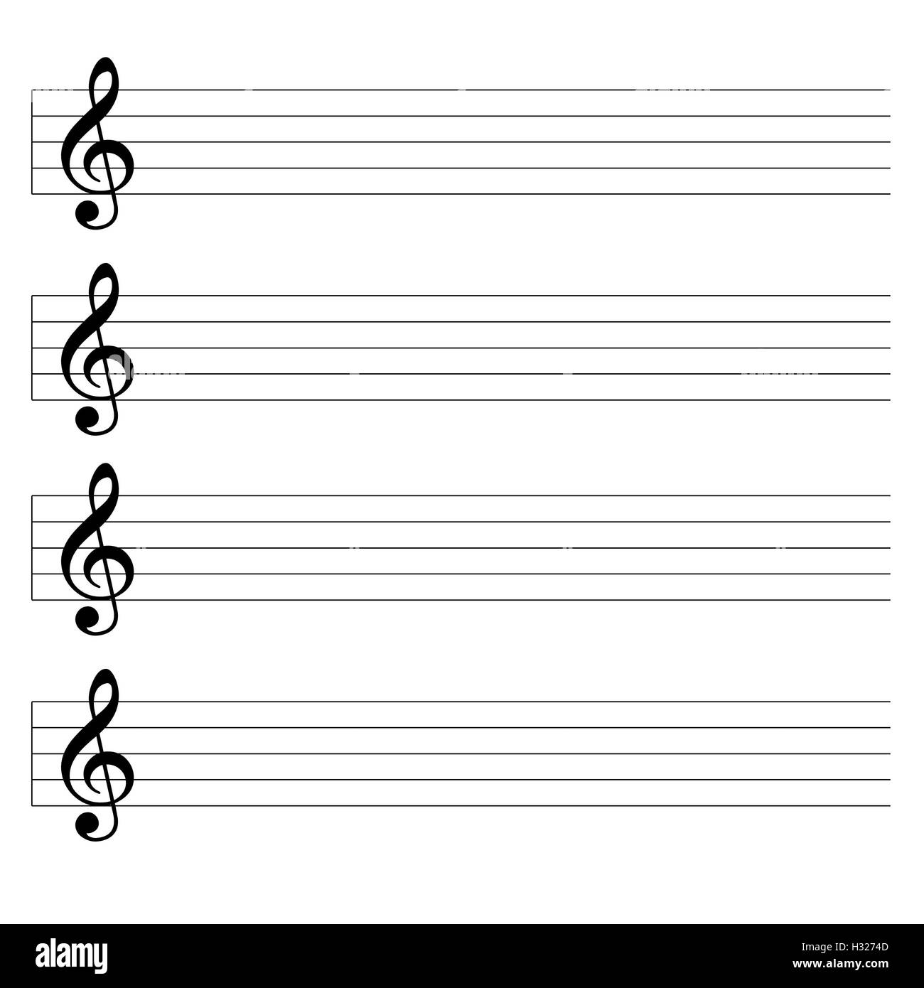 Blank Sheet Music Printable Large