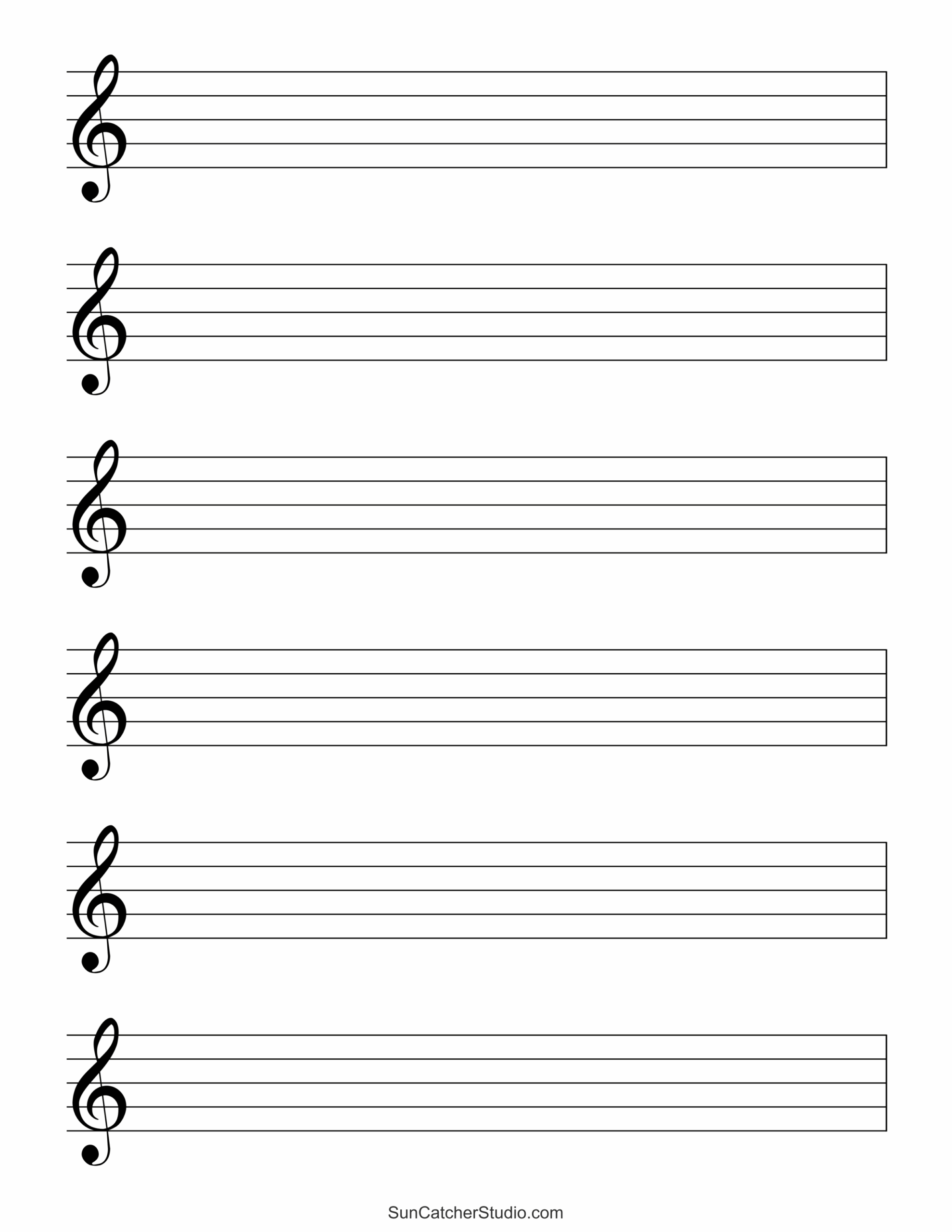 Blank Sheet Music Free Printable Staff Paper Free Printables 