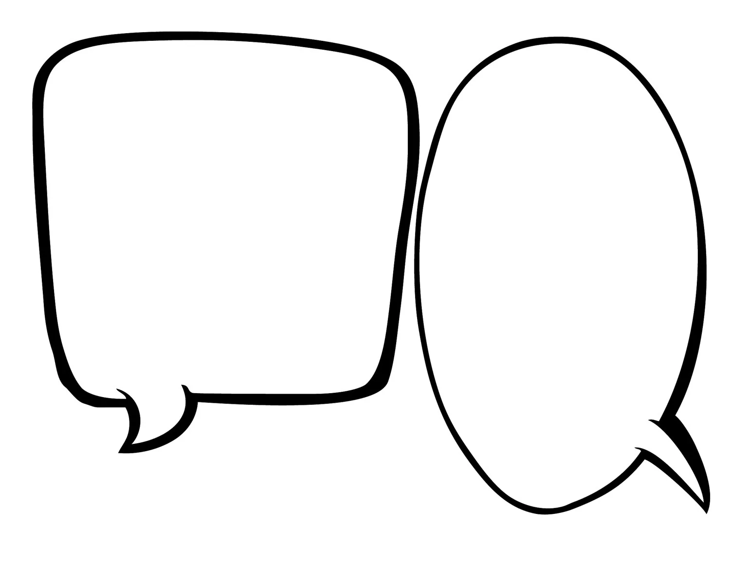 Blank Thought Bubble Printables