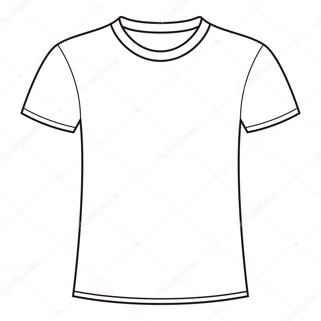 B&W Printable Blank Shirts