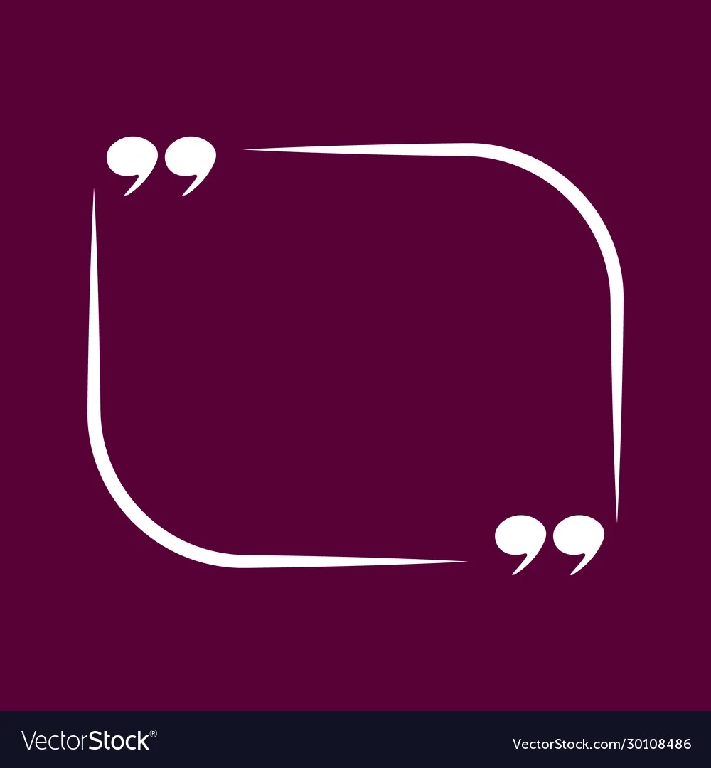Blank Template With Quotes Icon Royalty Free Vector Image