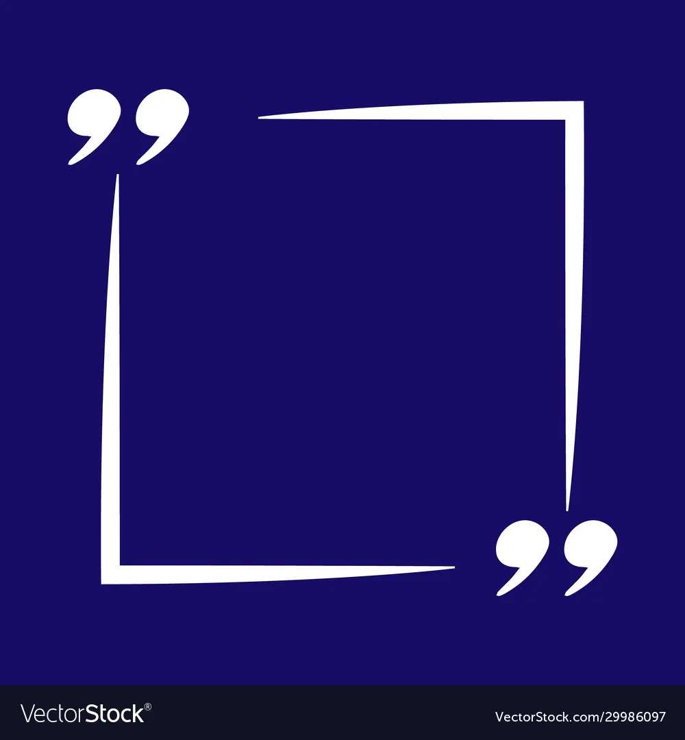 Blank Template With Quotes Set Icon Quota Vector Image
