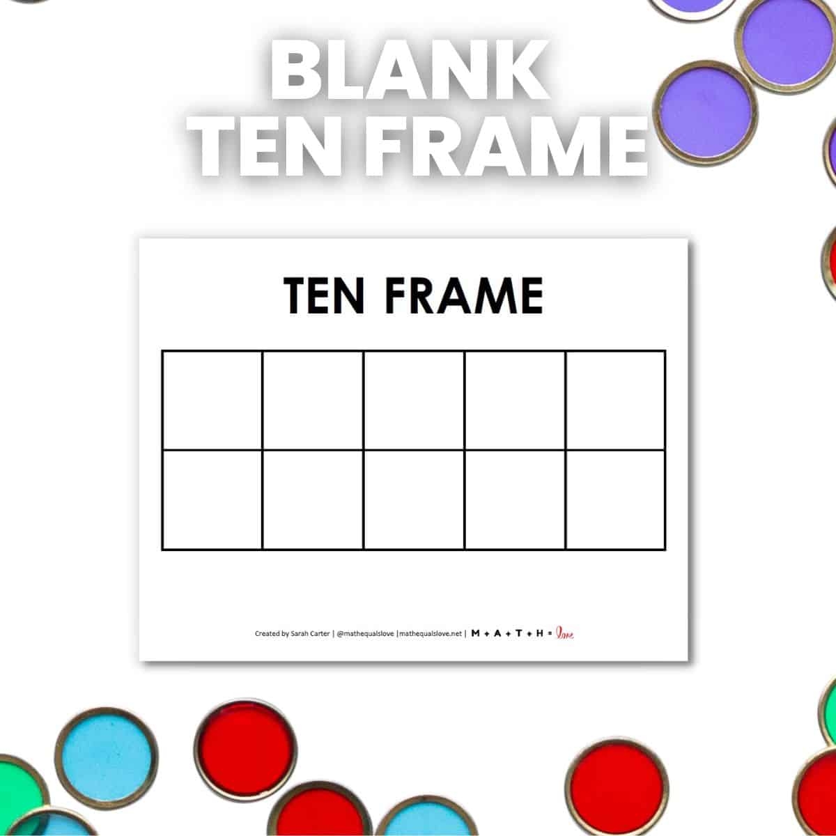 Free Printable Blank Ten Frame