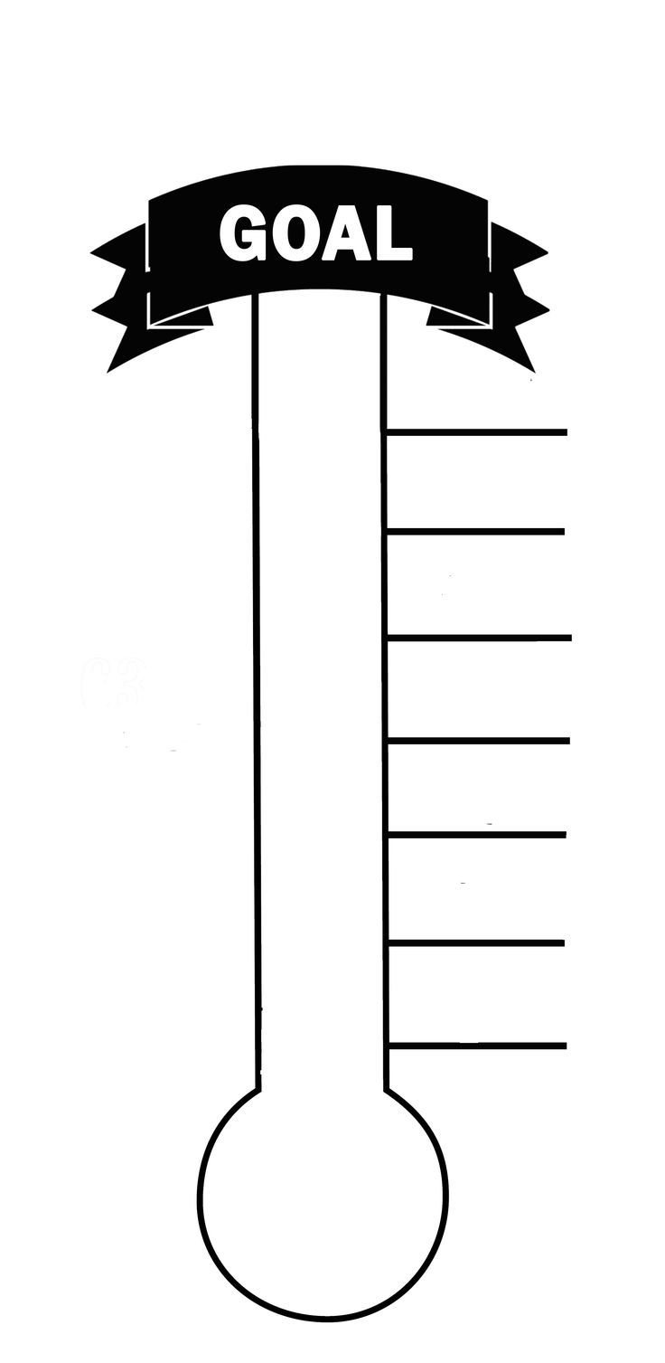 Blank Printable Thermometer