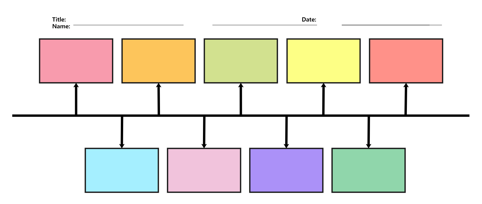 Blank Timeline Template PDF EdrawMax Templates