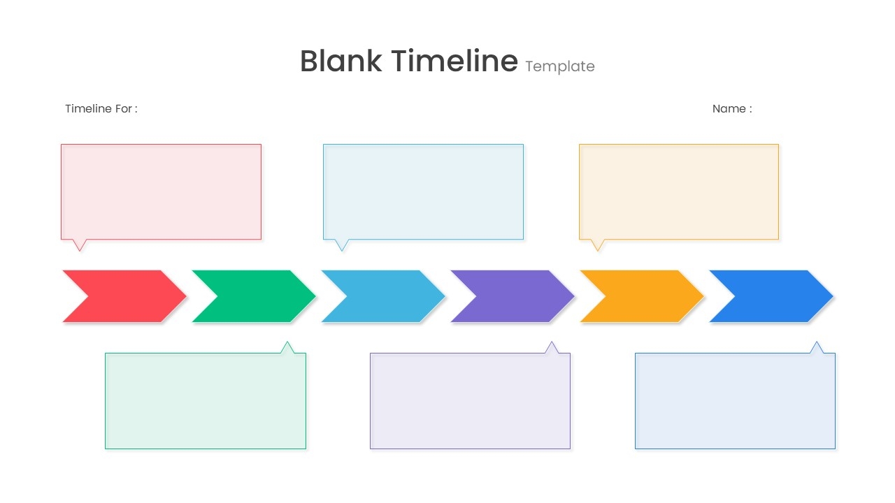 Blank Timeline Template PowerPoint
