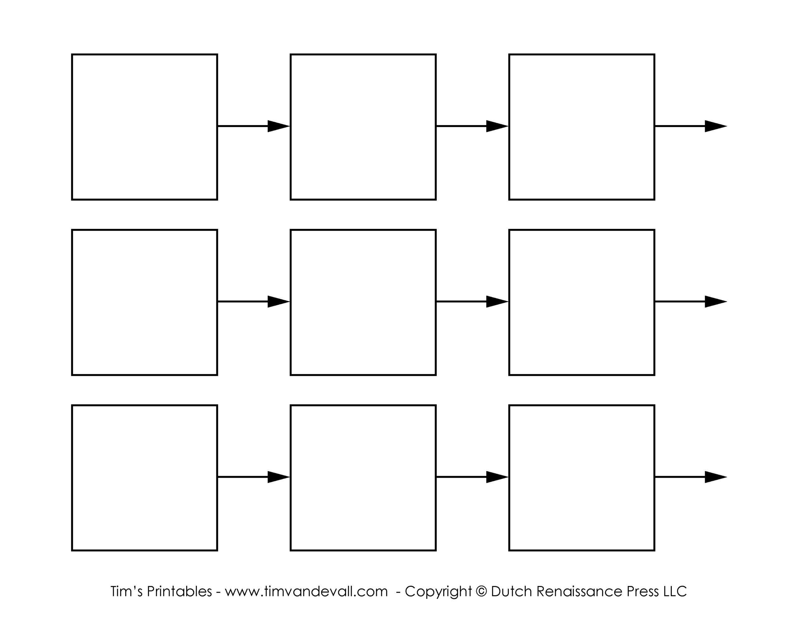 Printable Blank Timeline
