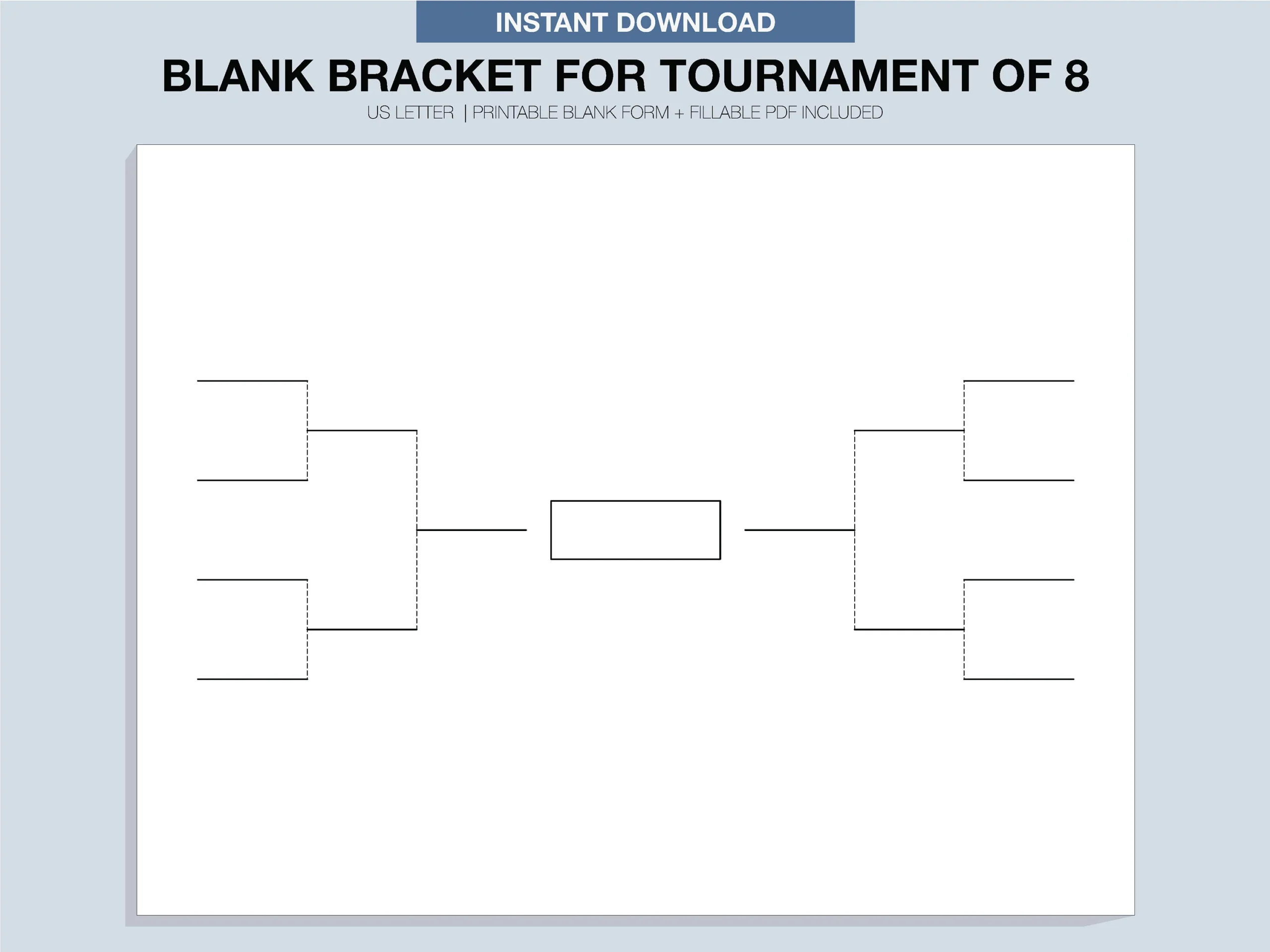 Printable Blank Tournament Brackets