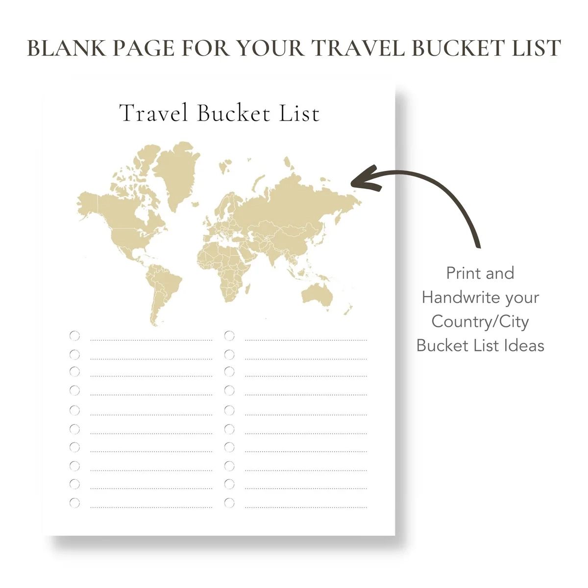 Travel Sign Printable Blank