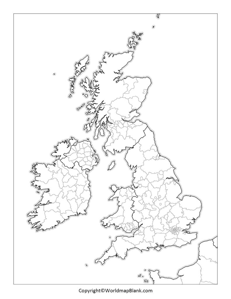 Blank UK Map UK Map Outline PDF Blank UK Map UK Map Outline PDF