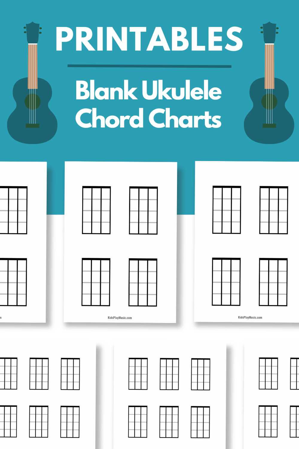 Blank Printable Ukulele Chord Boxes