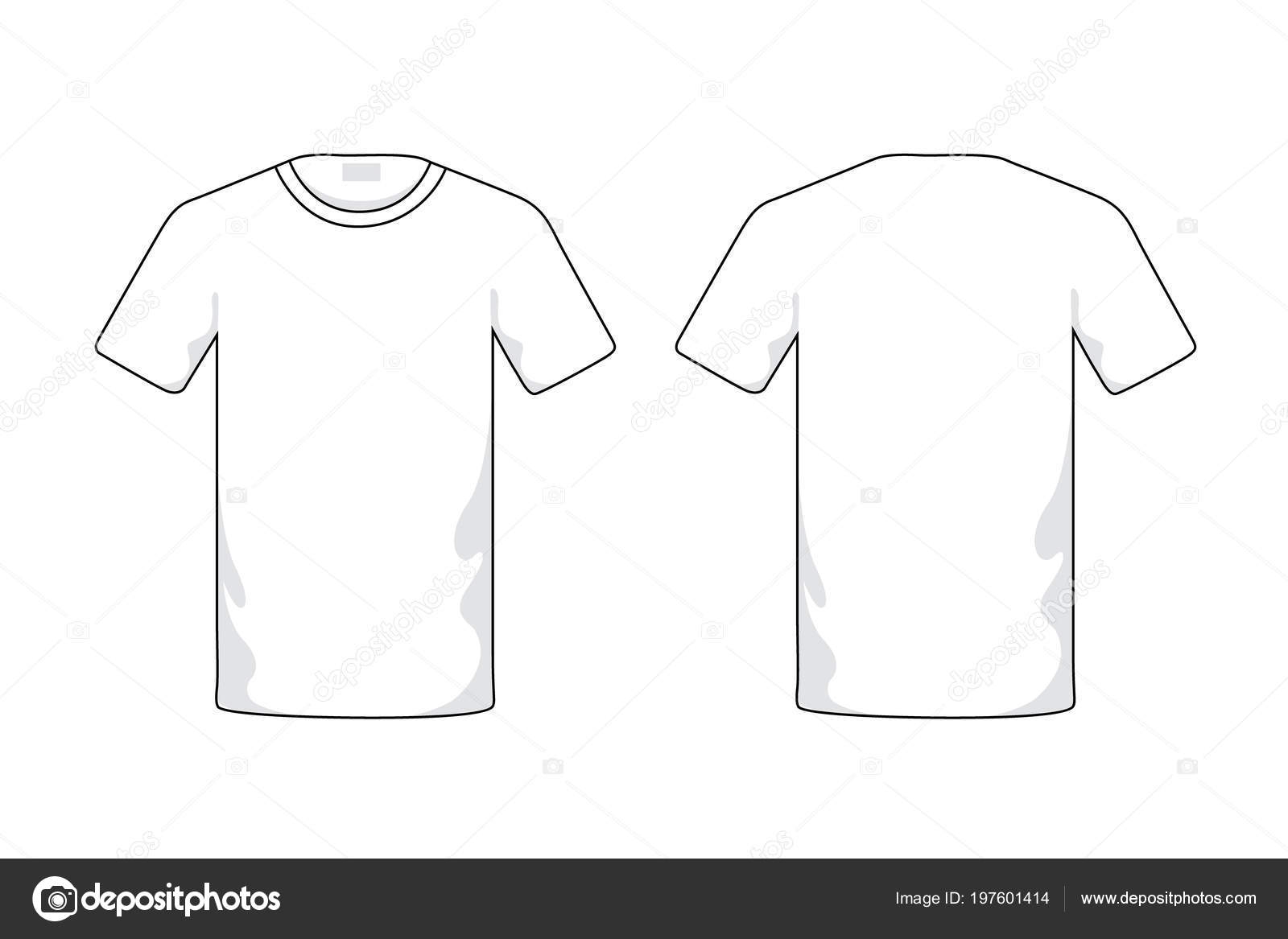 Blank White Shirt Template Stock Photo Yutthaphan 197601414