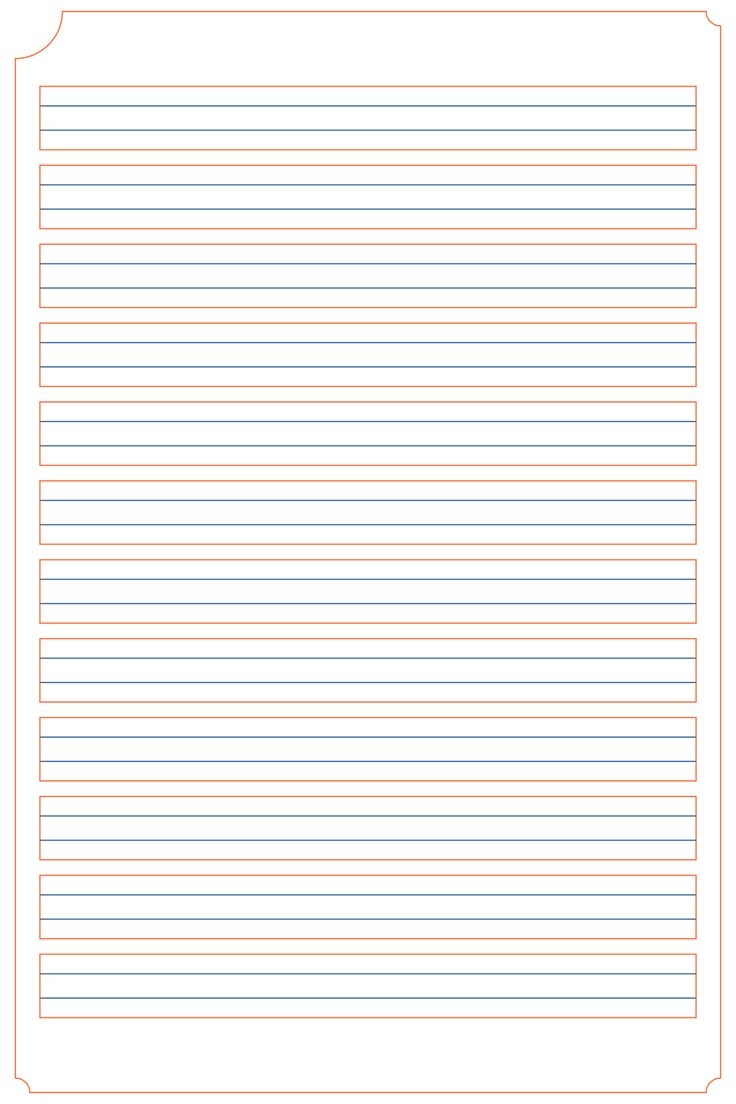 Blank Handwrting Pages Printable