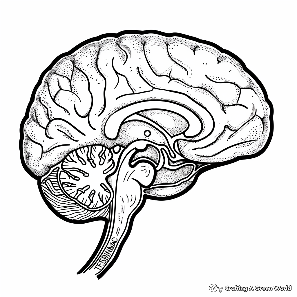 Brain Coloring Pages Free amp Printable 