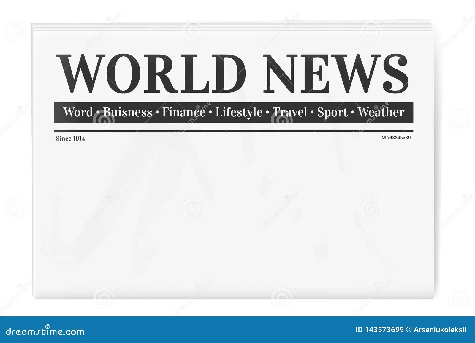Breaking News Page Blank Stock Illustrations 358 Breaking News 