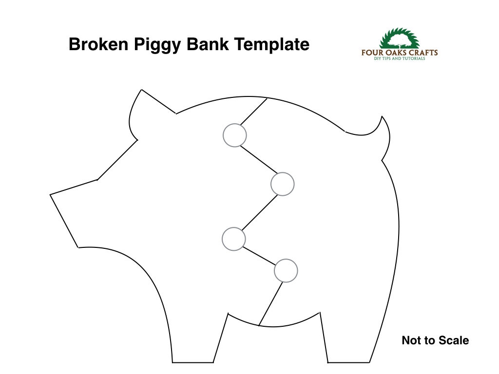 Printable Blank Piggy Bank