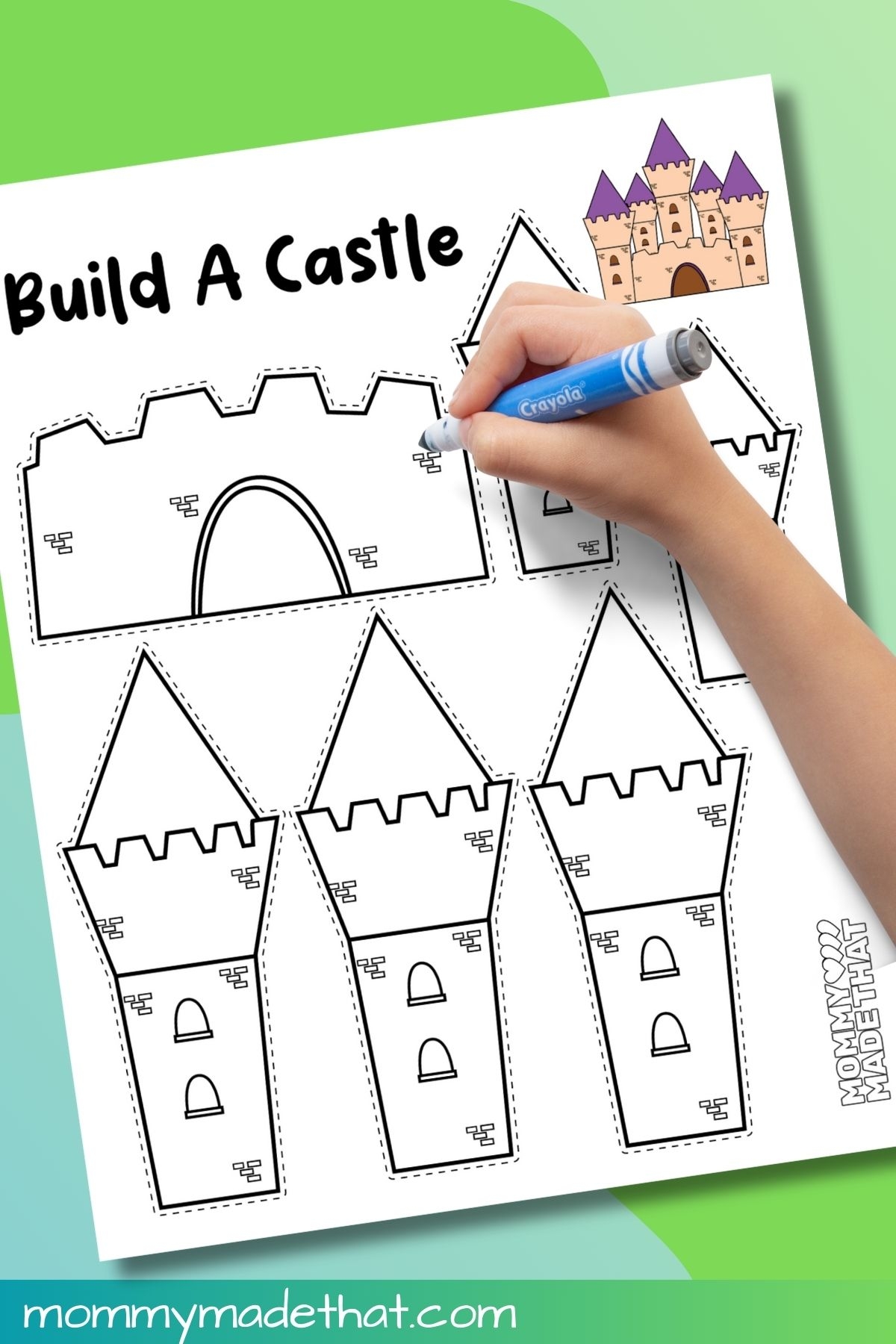 Build A Castle Craft Free Printable 