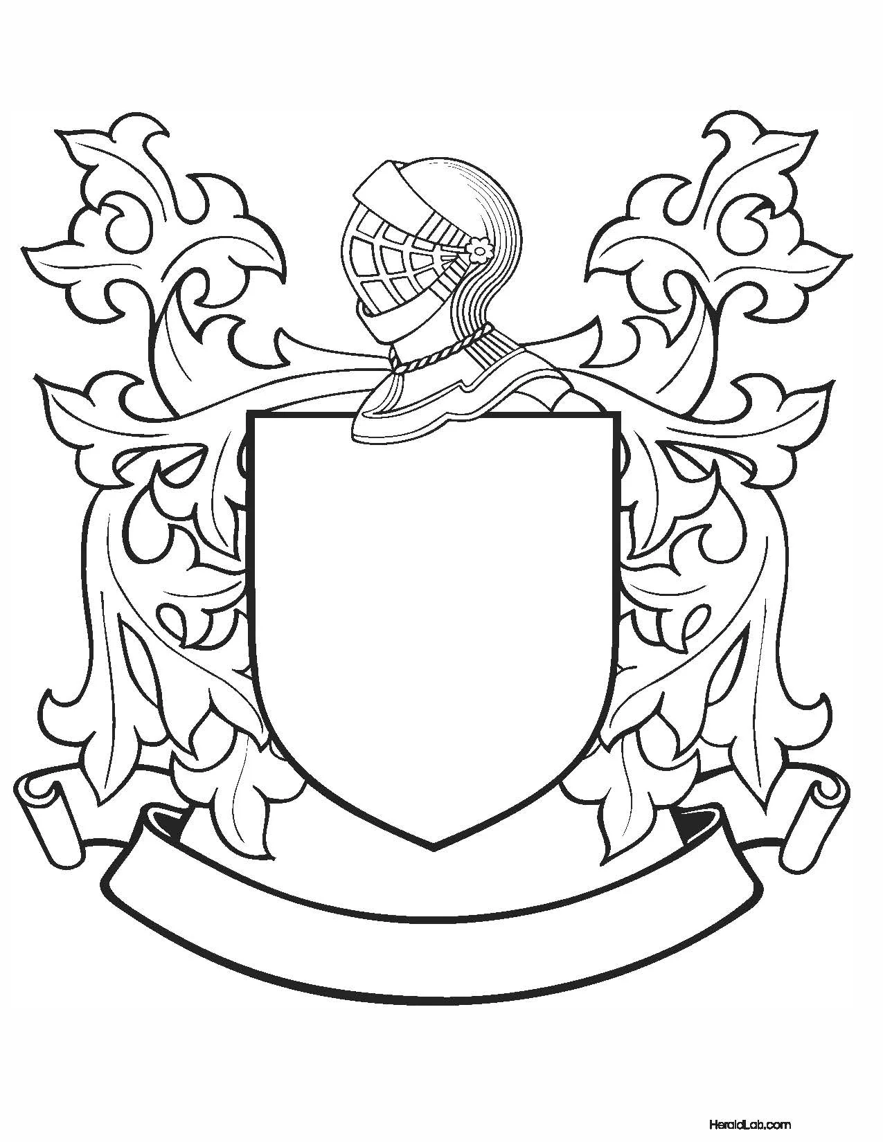 Build Your Own Coat Of Arms File PDF Instant Download Herald Lab