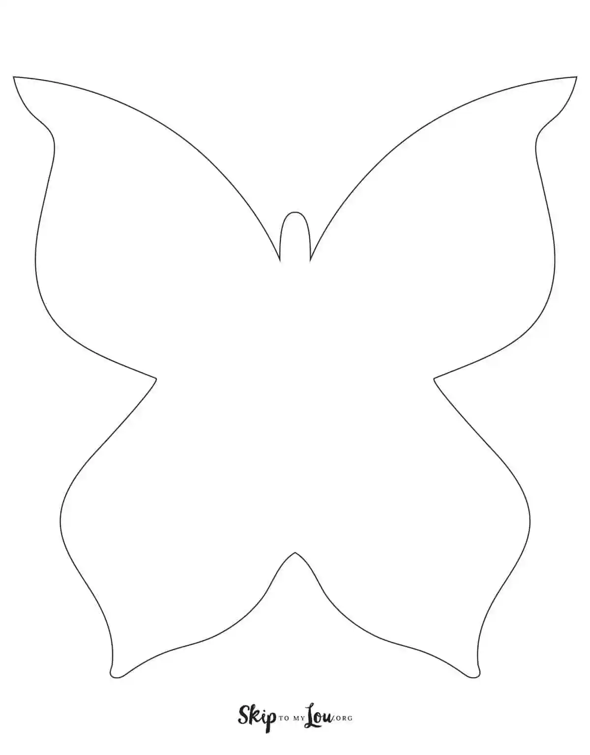 Blank Butterfly Printables