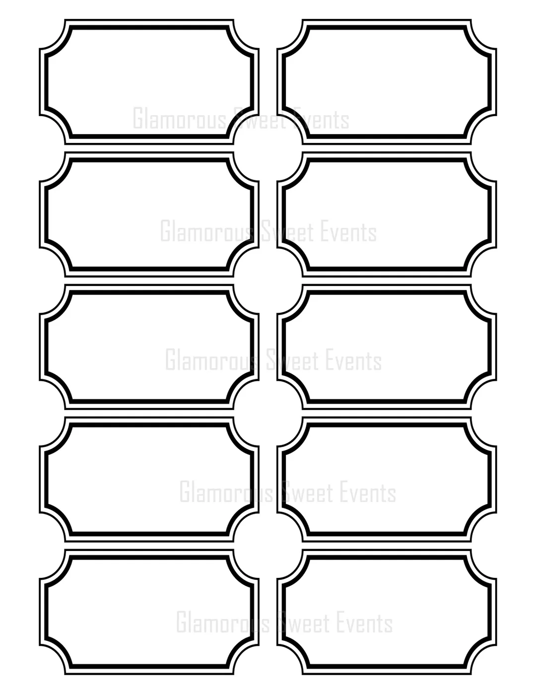 Buy INSTANT DOWNLOAD 3 5 X 2 Blank Black And White Blank Labels Printable Online In India Etsy
