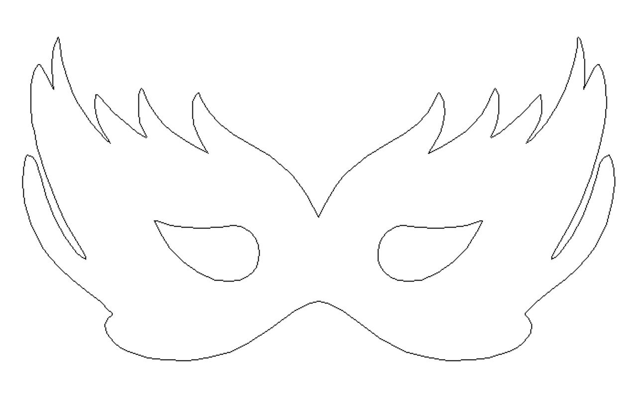 Buy Mardi Gras Mask Cutout Unfinished Craft Wooden Paintable Shape