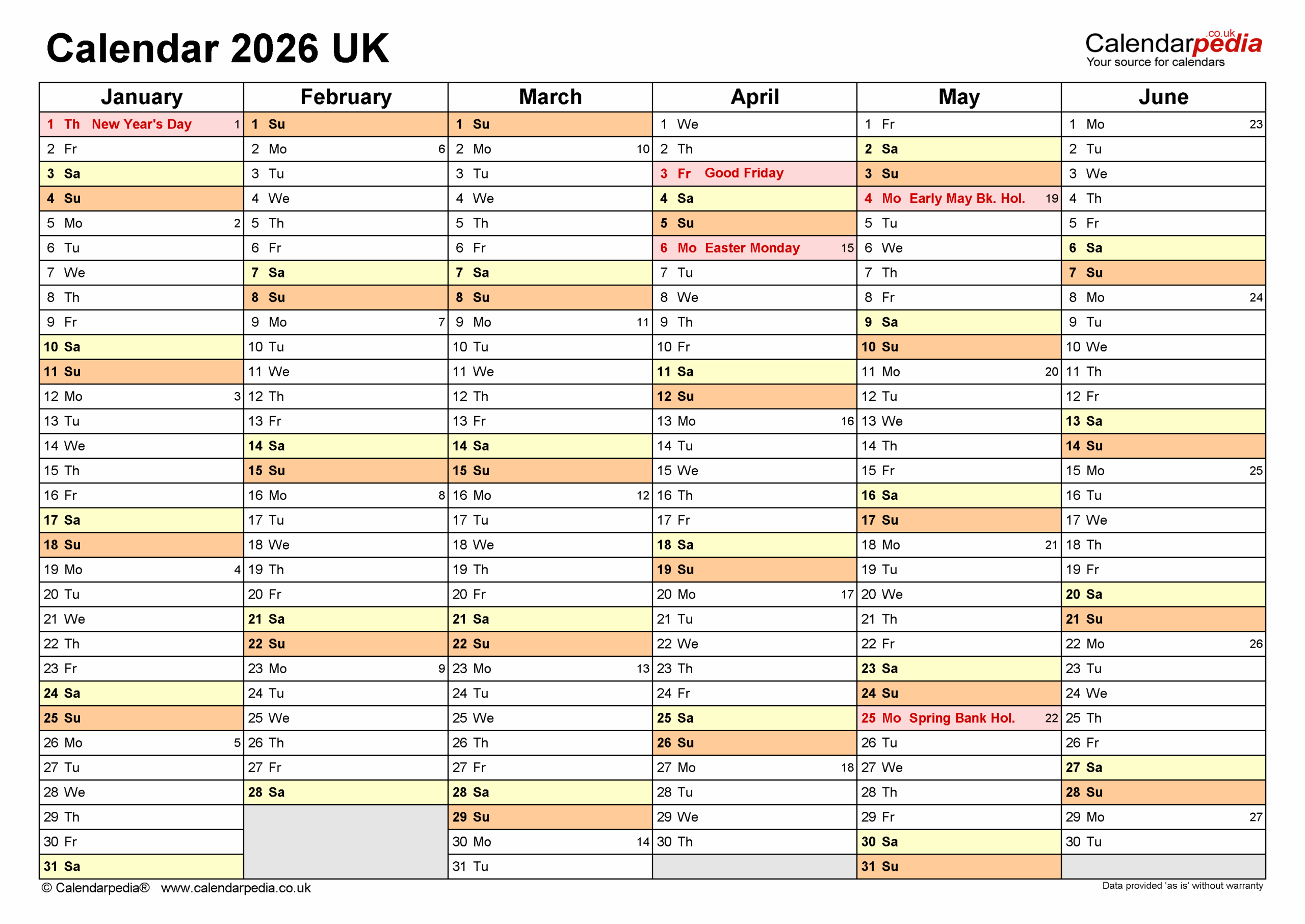 2026-27 Printable Blank December Page