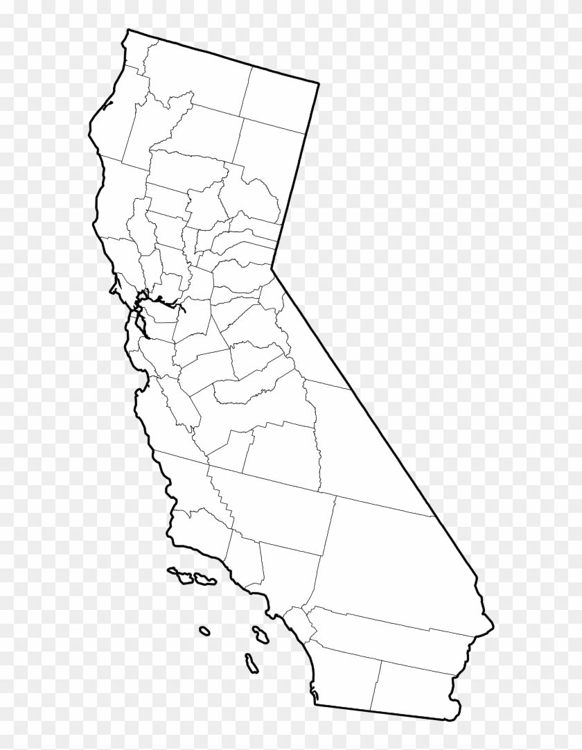 Free Blank California Map Printable