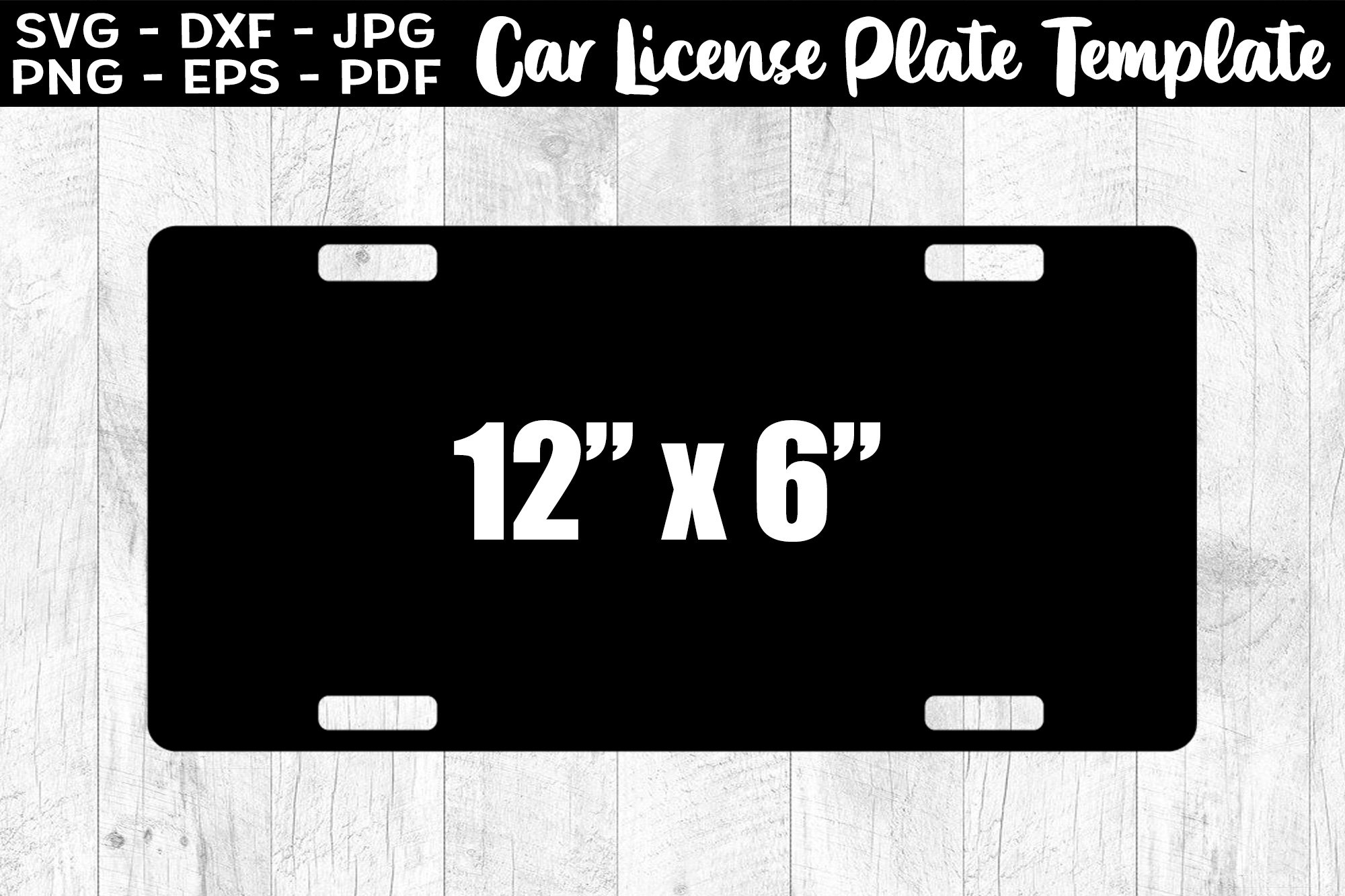 Car License Plate Template Sublimation SVG PNG EPS 2734228 