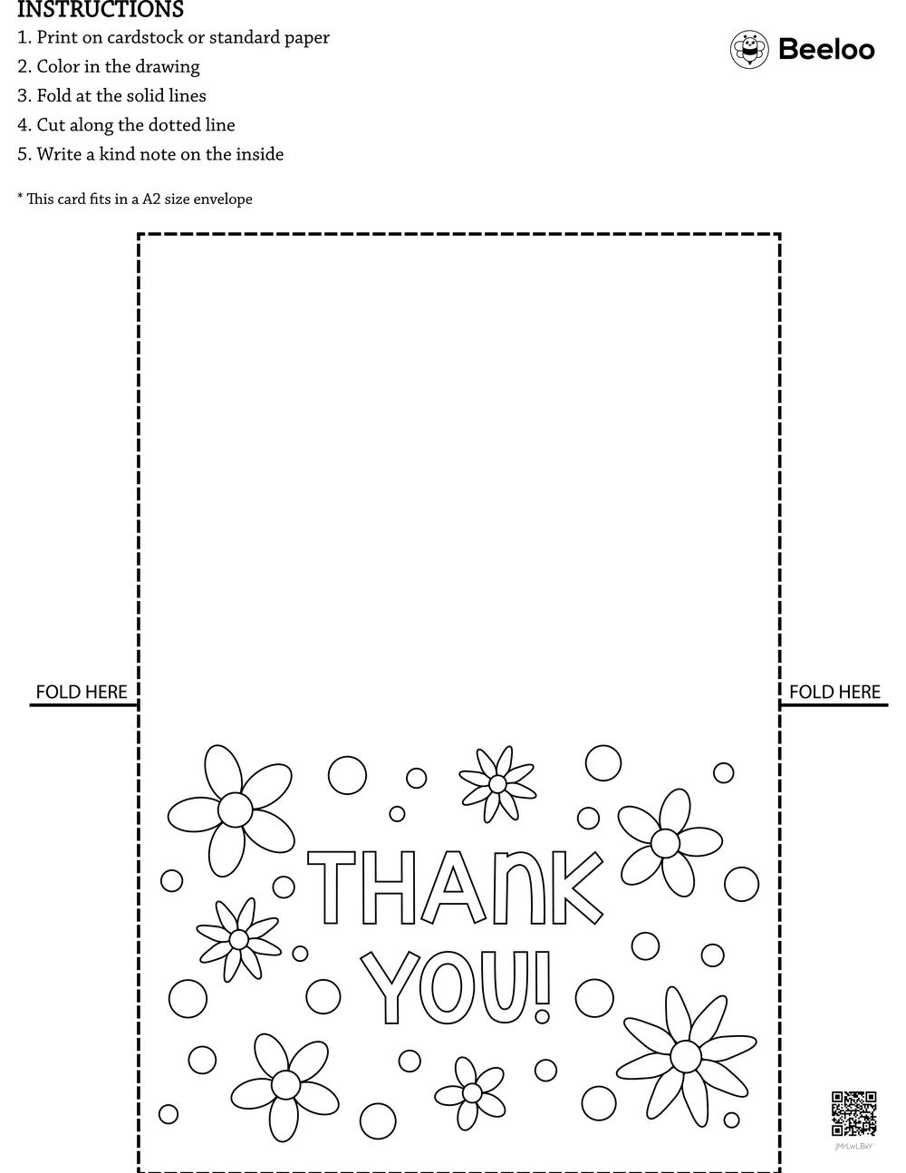 Printable Blank Folding Cards Kids